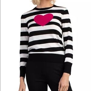 Trina Turk heart sweater size medium